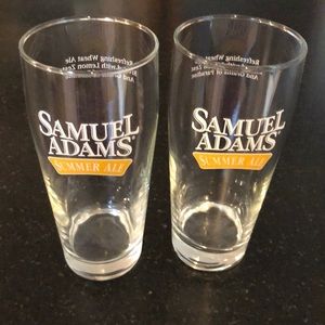 Pair of Samuel Adams Summer Ale Glasses